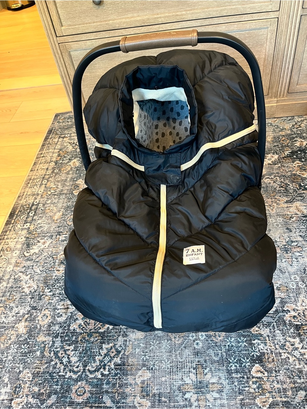 7 A.M. Enfant Black Infant Car Seat Cocoon